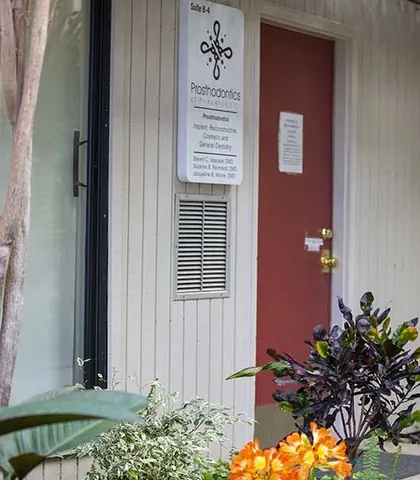 The Suite B-4 entrance and practice sign at Princeton Professional Park.