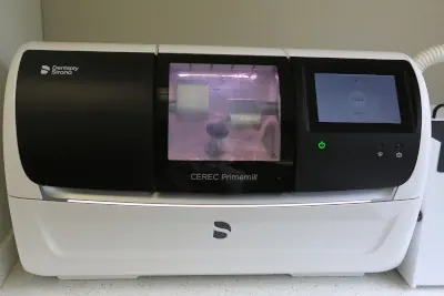 The CEREC Primemill milling unit at Prosthodontics of Princeton.